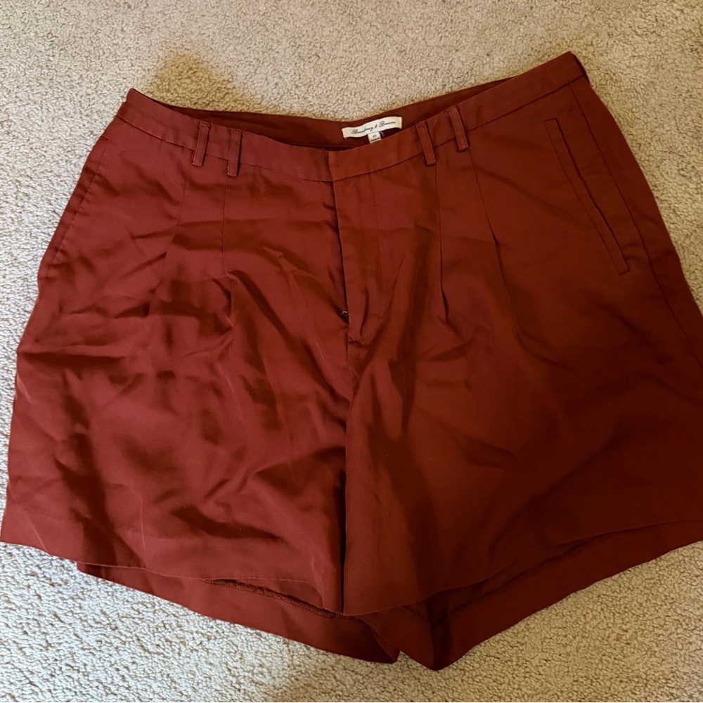 Elegant Rust Women's Shorts